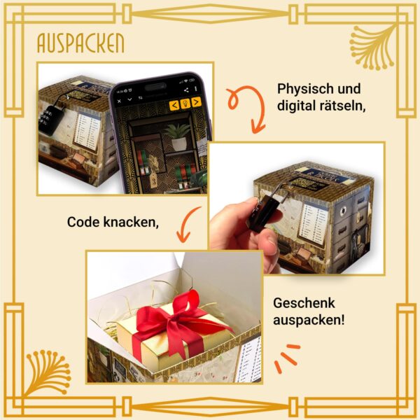 LOCKED Minigame Rätselbox Detektei Nicols Produktbild
