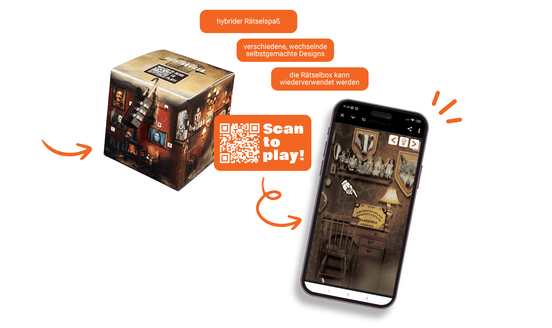 Geistervilla Minigame Rätselbox